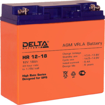 Аккумулятор Delta  HR 12-18