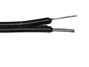 Netko Кабель волоконно-оптический 8 (SМ - 9/125), тип ОПЦ, наружный с тросом, 9 кН, PE, черный