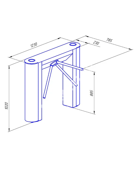 Ростов-Дон ТТ10М1-Н (искусственный камень) Турникет тумбовый