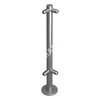 OXGARD под стекло L-образная H=800 мм Стойка ограждения 