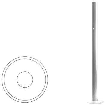 OXGARD (с отв. под фиксатор, базовая) ВЗР 1702.02-05 Стойка ограждения 