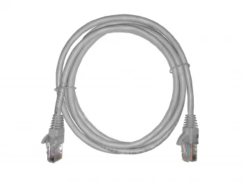 Netko Патч-корд UTP4 cat 5е, 1,5м, ВС, LSZH, серый, литой коннектор Optima